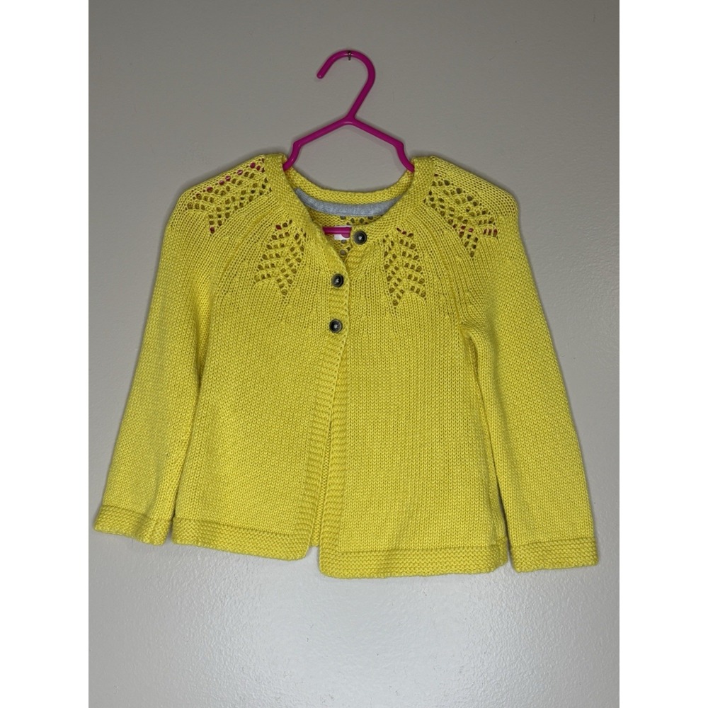 Baby Boden Yellow Cardigan Sweater 6-12M